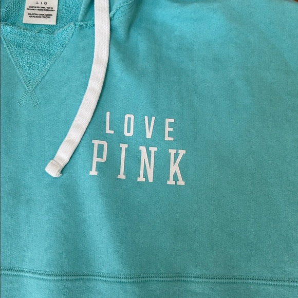 PINK Victoria's Secret Turquoise Hoodie - Picture 5 of 14
